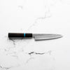 Satoshi Nakagawa Ginsan Tsuchime Petty 150mm - Ebony Turquoise