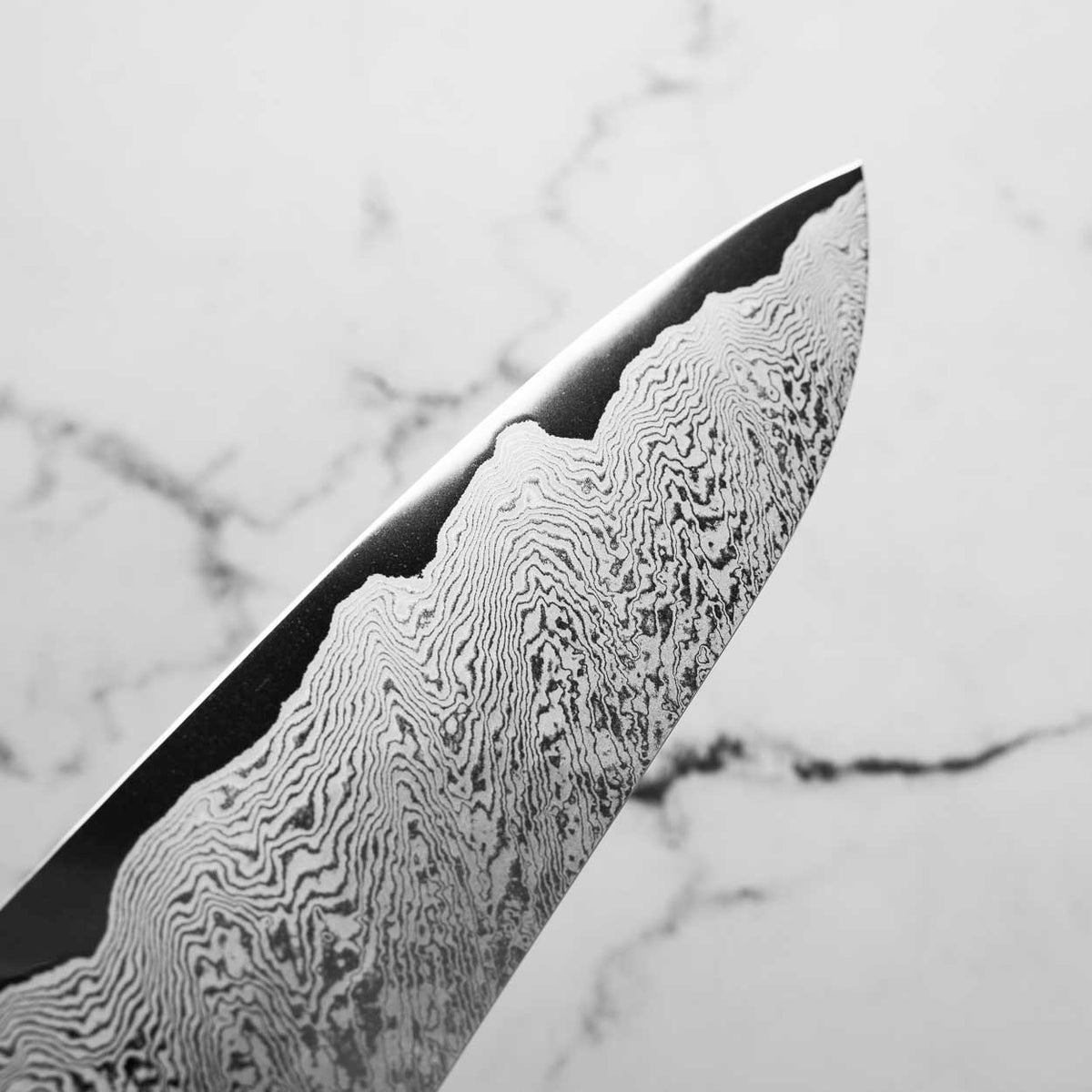 Sakai Kikumori "Minamo" ATS34 Damascus Gyuto 240mm - Ebony Turquoise
