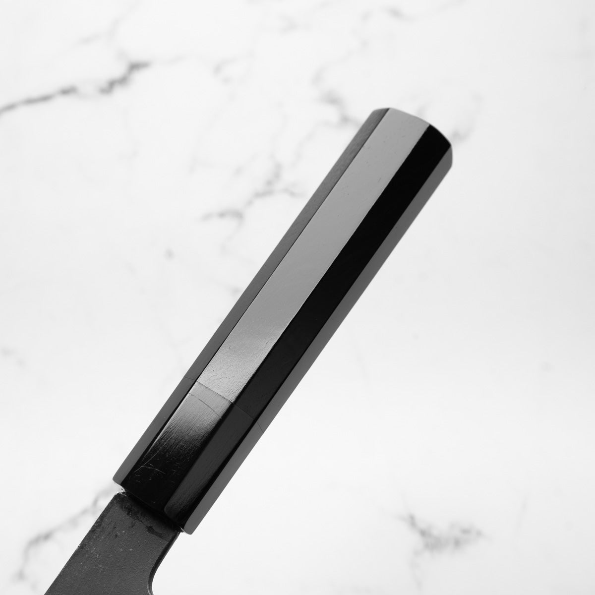 Mutsumi Hinoura Ajikataya White 2 Nakiri 165mm - Ebony / Black Horn