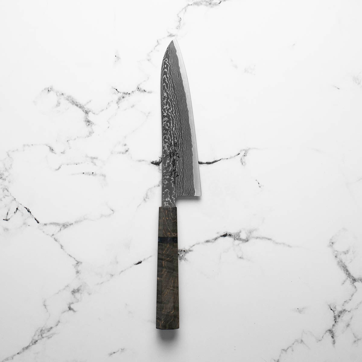 Shigeki Tanaka R2/SG2 Black Damascus Gyuto 180mm