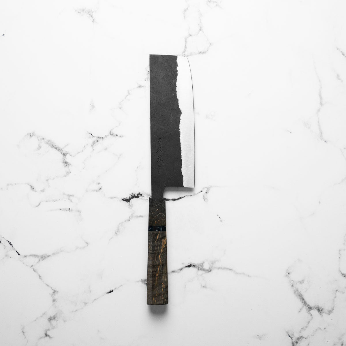 Morihei Hisamoto White 2 Kurouchi Nakiri 165mm - Dark Maple