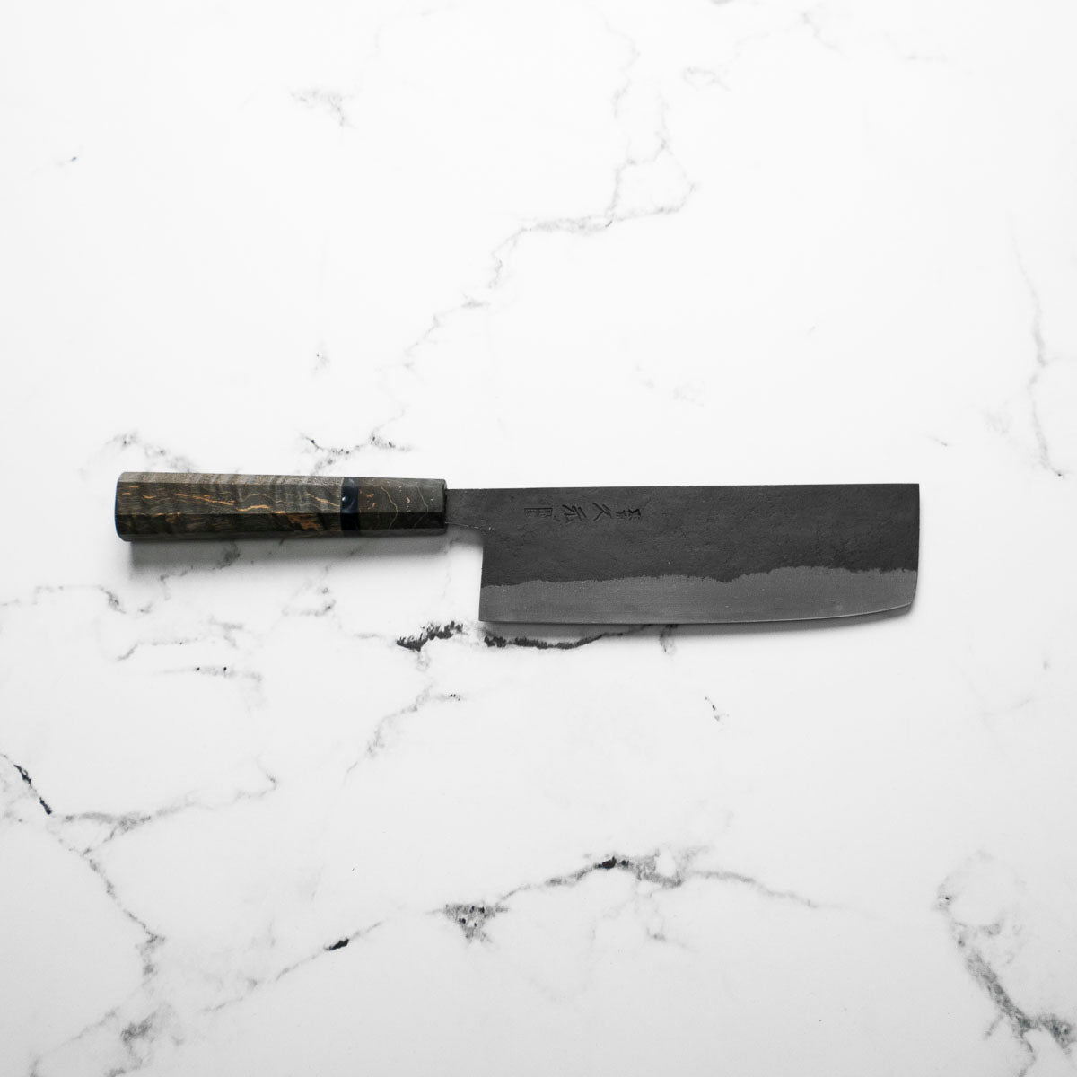 Morihei Hisamoto White 2 Kurouchi Nakiri 165mm - Dark Maple