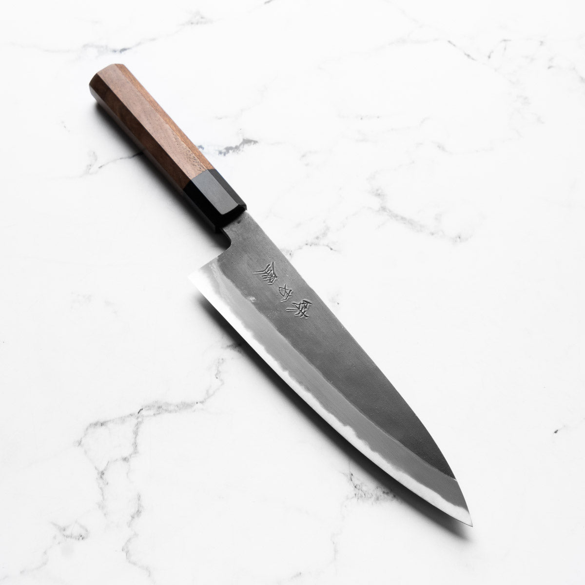 Mutsumi Hinoura Ajikataya White 2 Gyuto 210mm - Rosewood / Ebony Ferrule