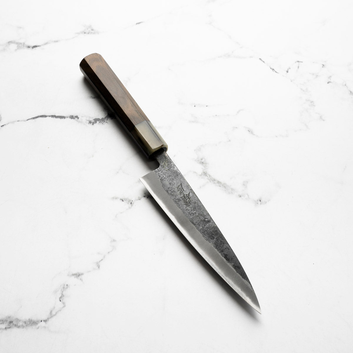 Seido x Tadafusa White 2 Kurouchi Petty 135mm - Persimmon