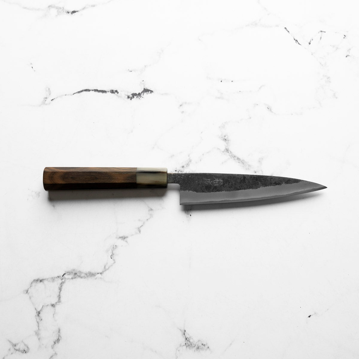Seido "Kuro" x Tadafusa White 2 Kurouchi Petty 135mm - Persimmon