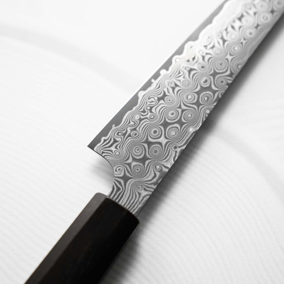 Nigara Hamono SG2 "Raindrop" Damascus Kiritsuke Petty 150mm - Ebony