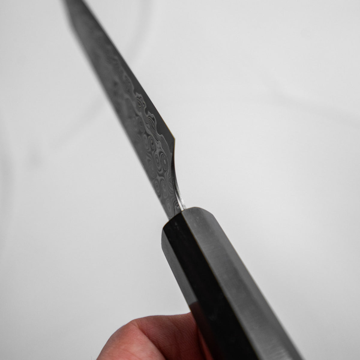 Nigara Hamono SG2 "Raindrop" Damascus Kiritsuke Petty 150mm - Ebony