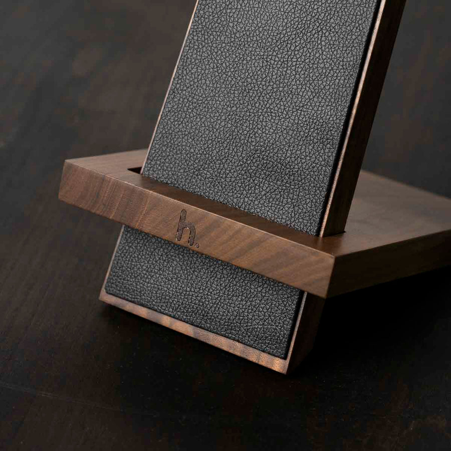 Habitat 2 Piece Benchtop Holder - Walnut