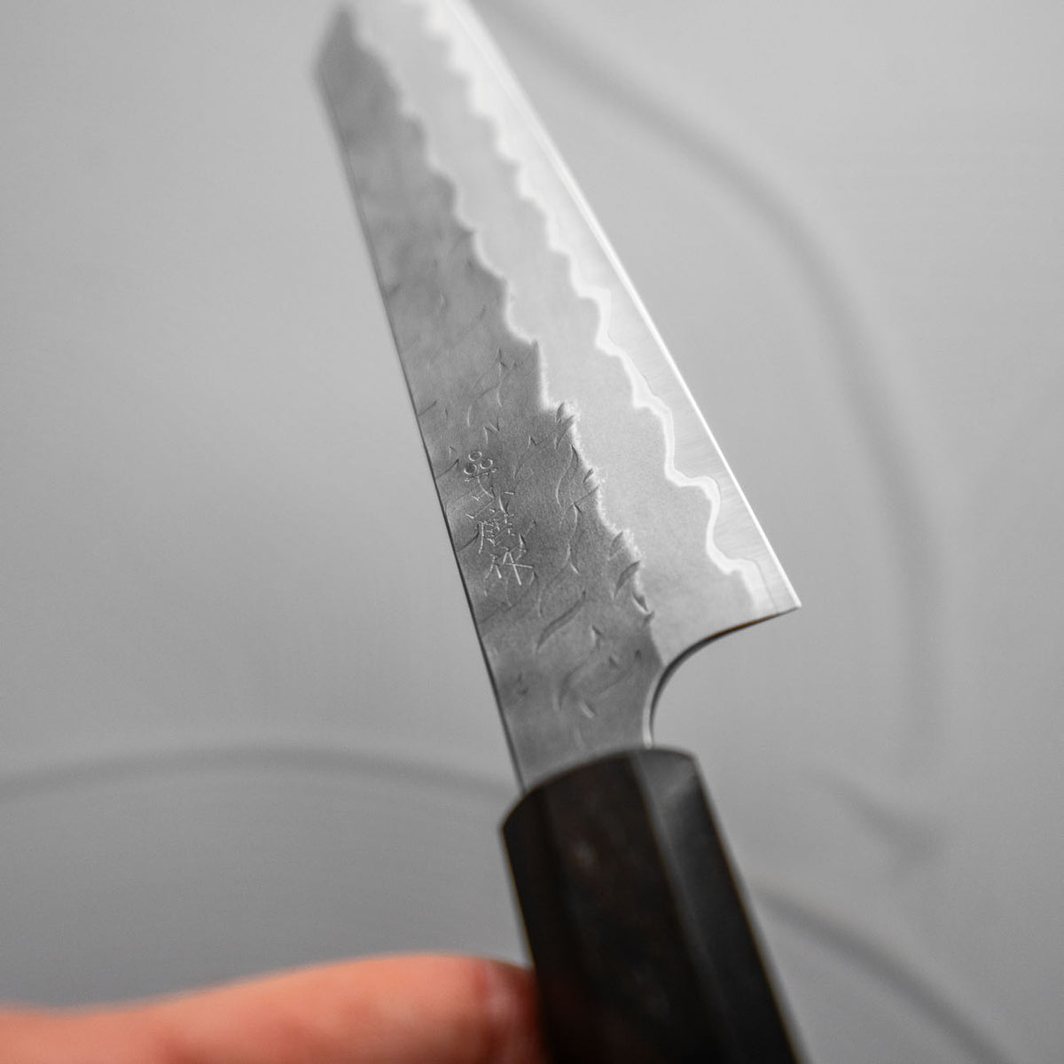Nigara Hamono Blue Super Tsuchime Kiritsuke Petty 150mm - Ebony