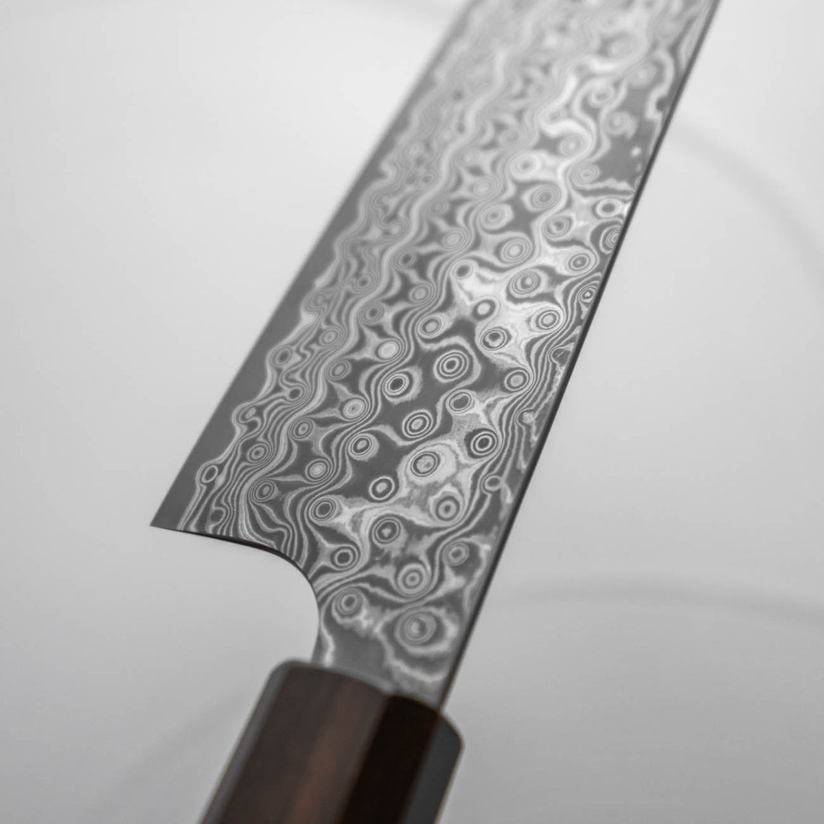 Nigara Hamono SG2 Raindrop Damascus Kiritsuke Gyuto 210mm - Ebony