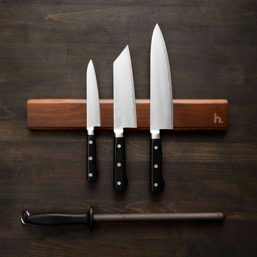 Senzo Professional SG2 - 3 Knife Set with Magnetic Strip