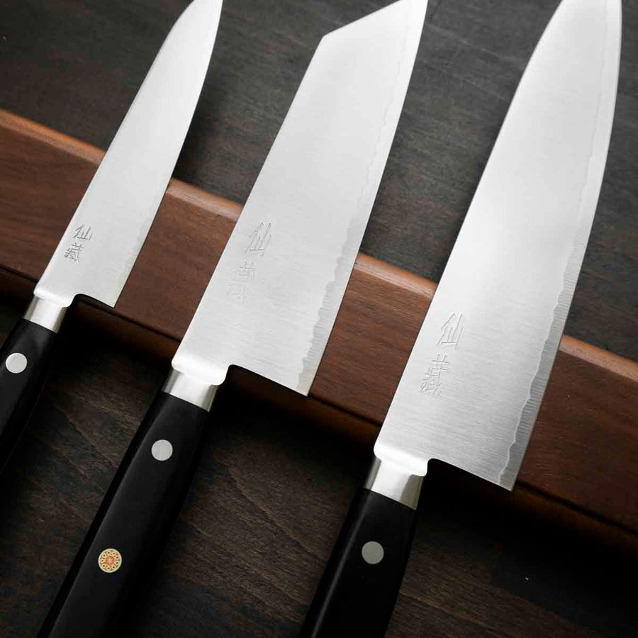 Senzo Professional SG2 - 3 Knife Set with Magnetic Strip