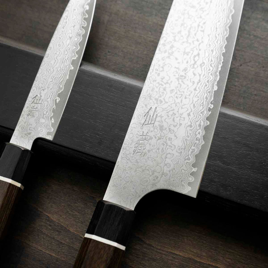Senzo Black VG10 - 2 Knife Set with Magnetic Strip - alternate view