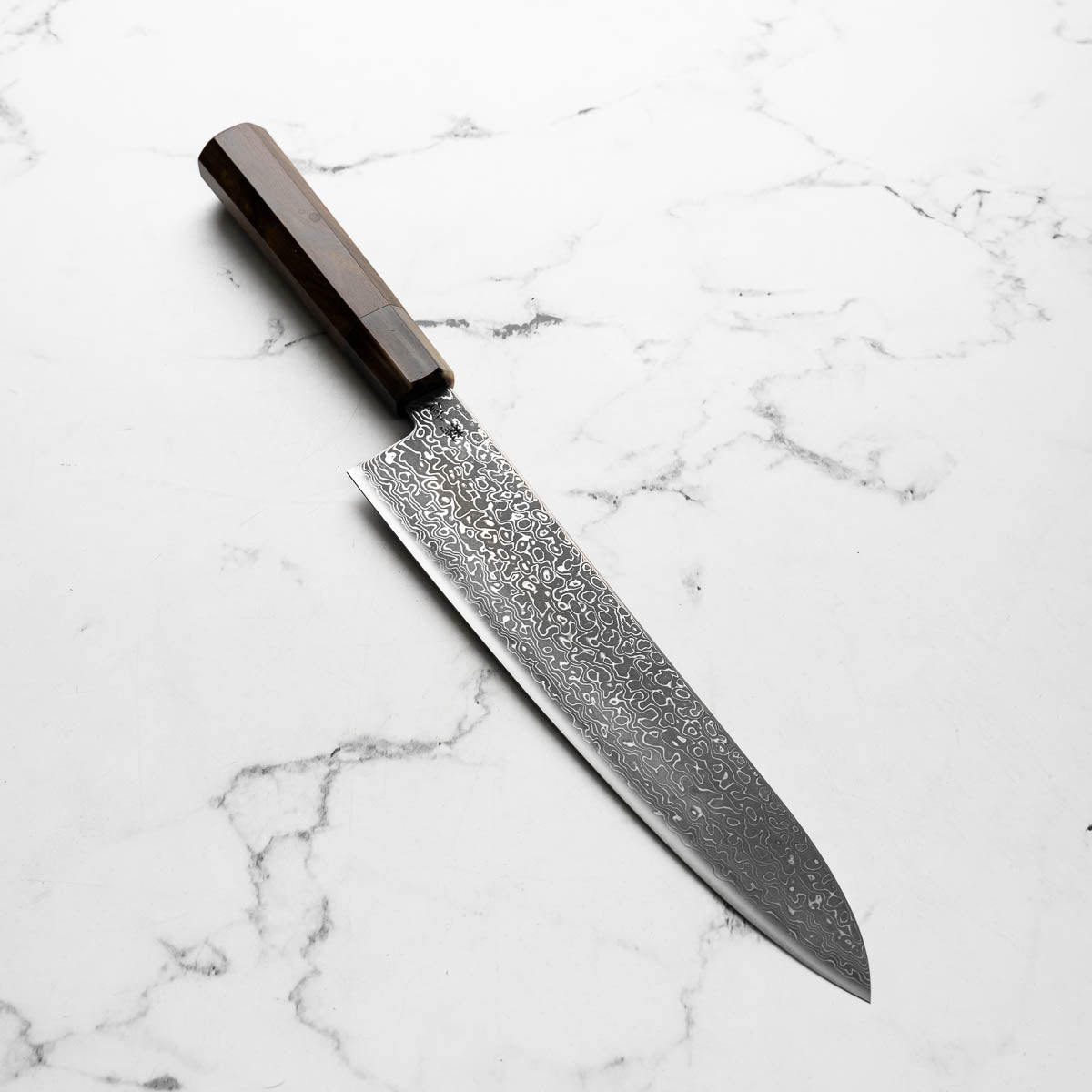 Seido VG10 Kurozome Nickel Damascus Gyuto 240mm - Persimmon