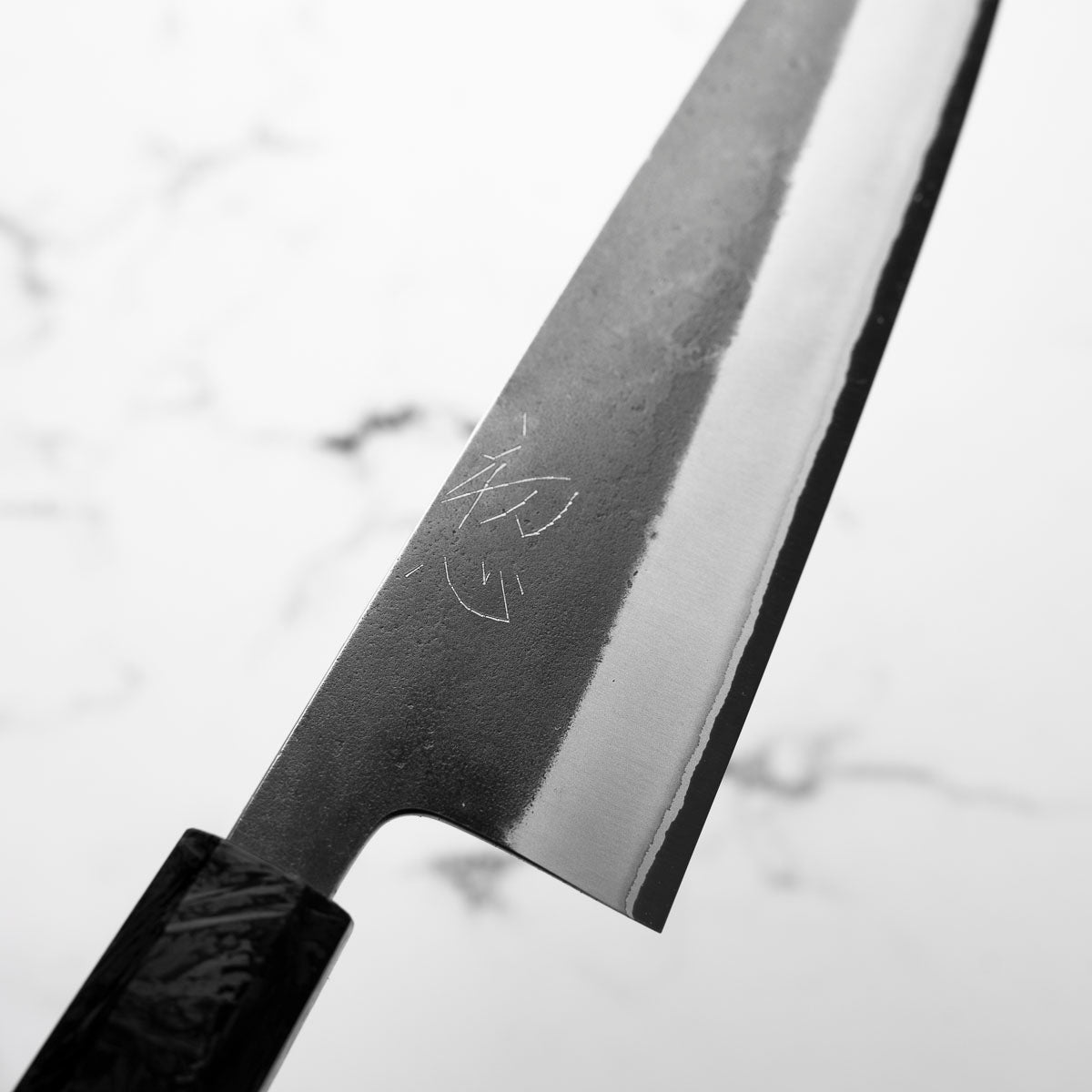 Yoshikane (Hatsukokoro) White 2 Kurouchi Nashiji Gyuto 210mm