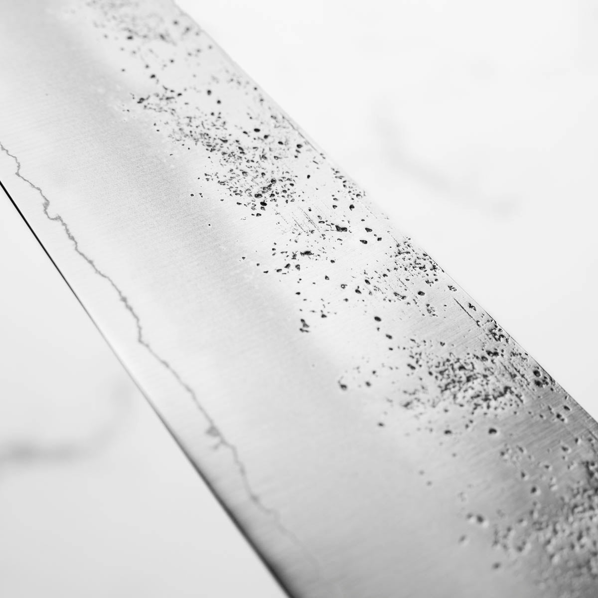 Hajimaru Ginsan Nashiji Kiritsuke Gyuto 205mm - Mono Bubinga
