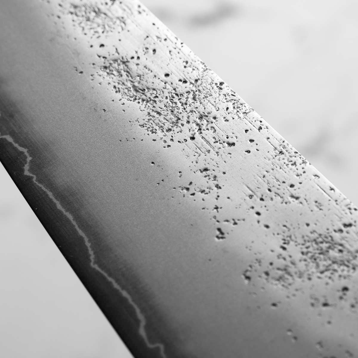 Hajimaru Ginsan Nashiji Kiritsuke Gyuto 205mm - Mono Ebony