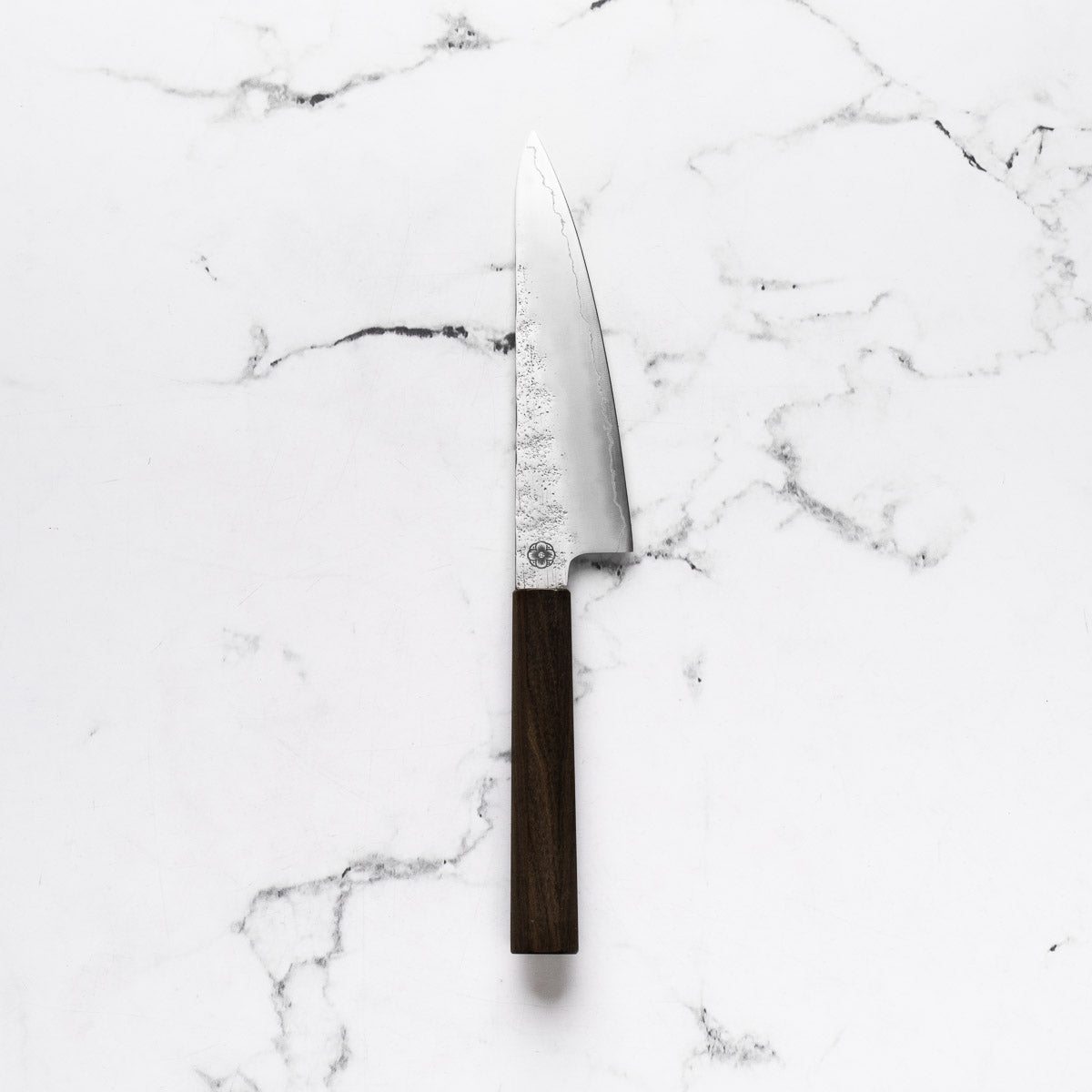 Hajimaru Ginsan Nashiji Ko Santoku 150mm - Mono Bubinga