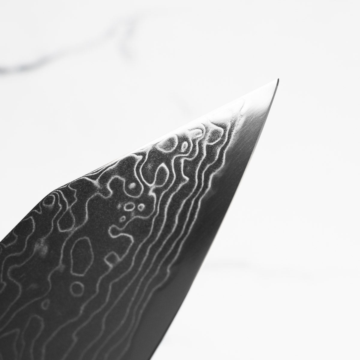 Hatsukokoro Ryuhyo Migaki SG2 Damascus Bunka 180mm - Ebony