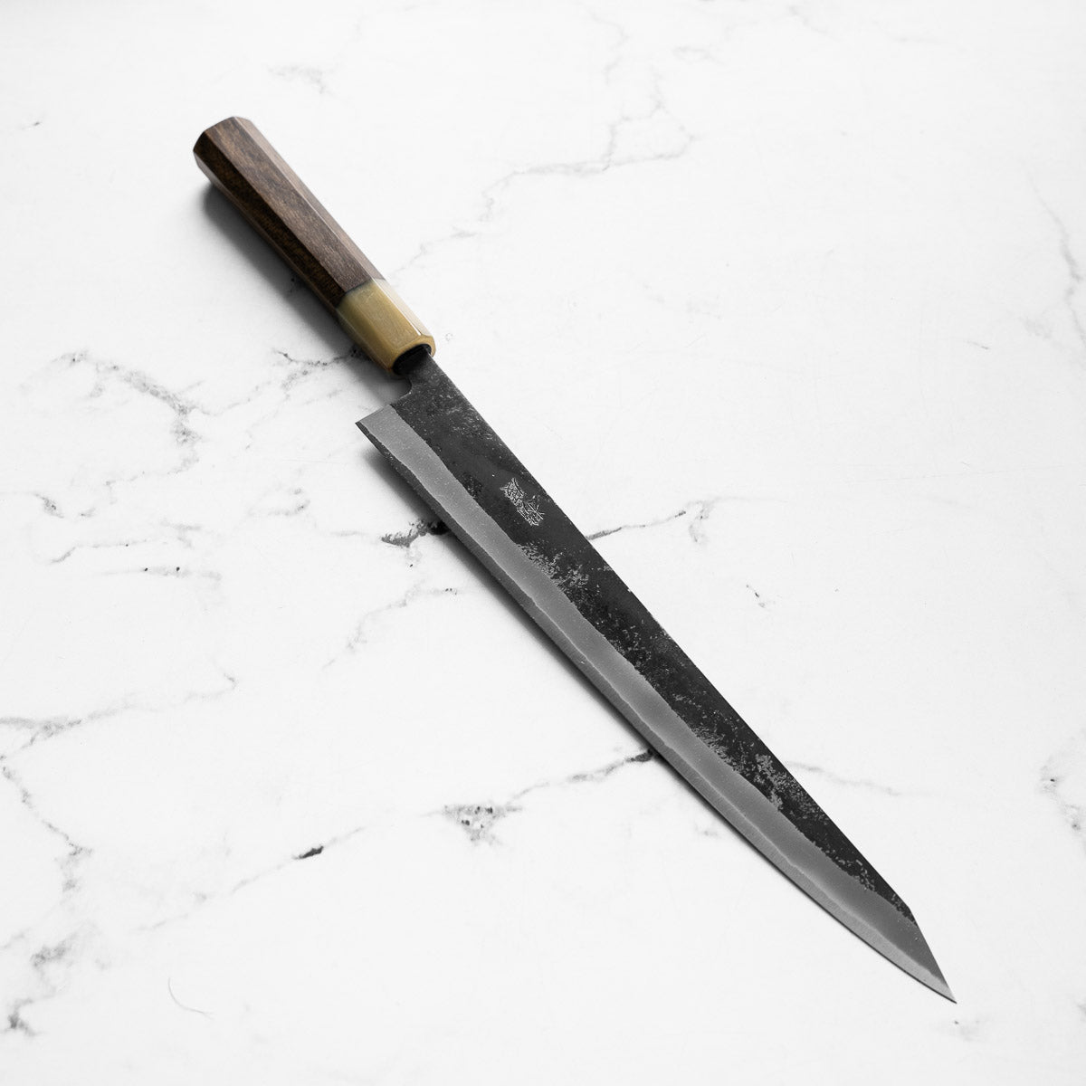 Seido "Kuro" x Tadafusa White 2 Kurouchi Sujihiki 270mm - Persimmon