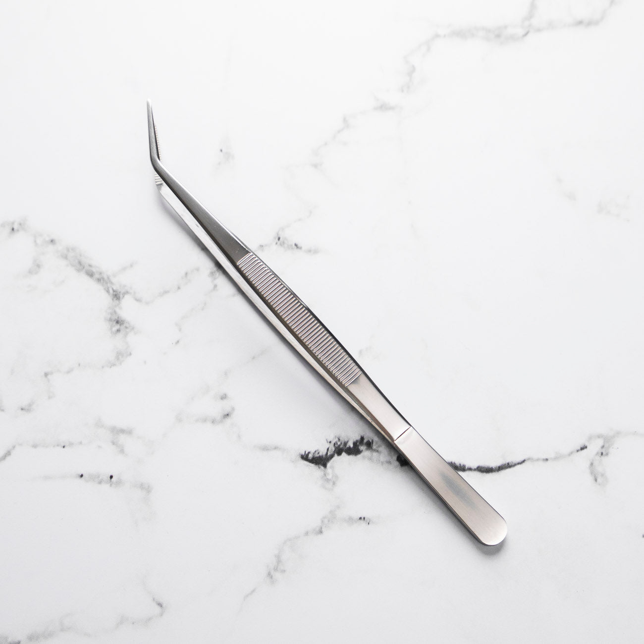 Curved Tip Plating Tweezer 20cm - Silver