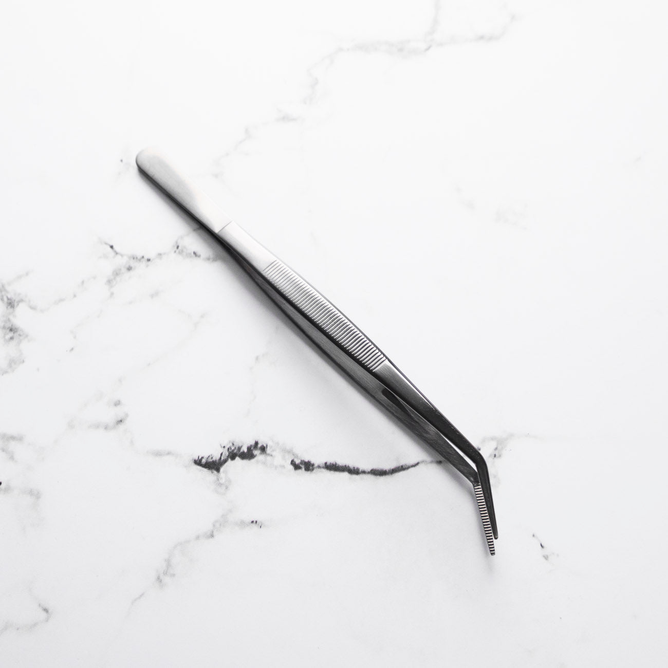 Curved Tip Plating Tweezer 20cm - Black