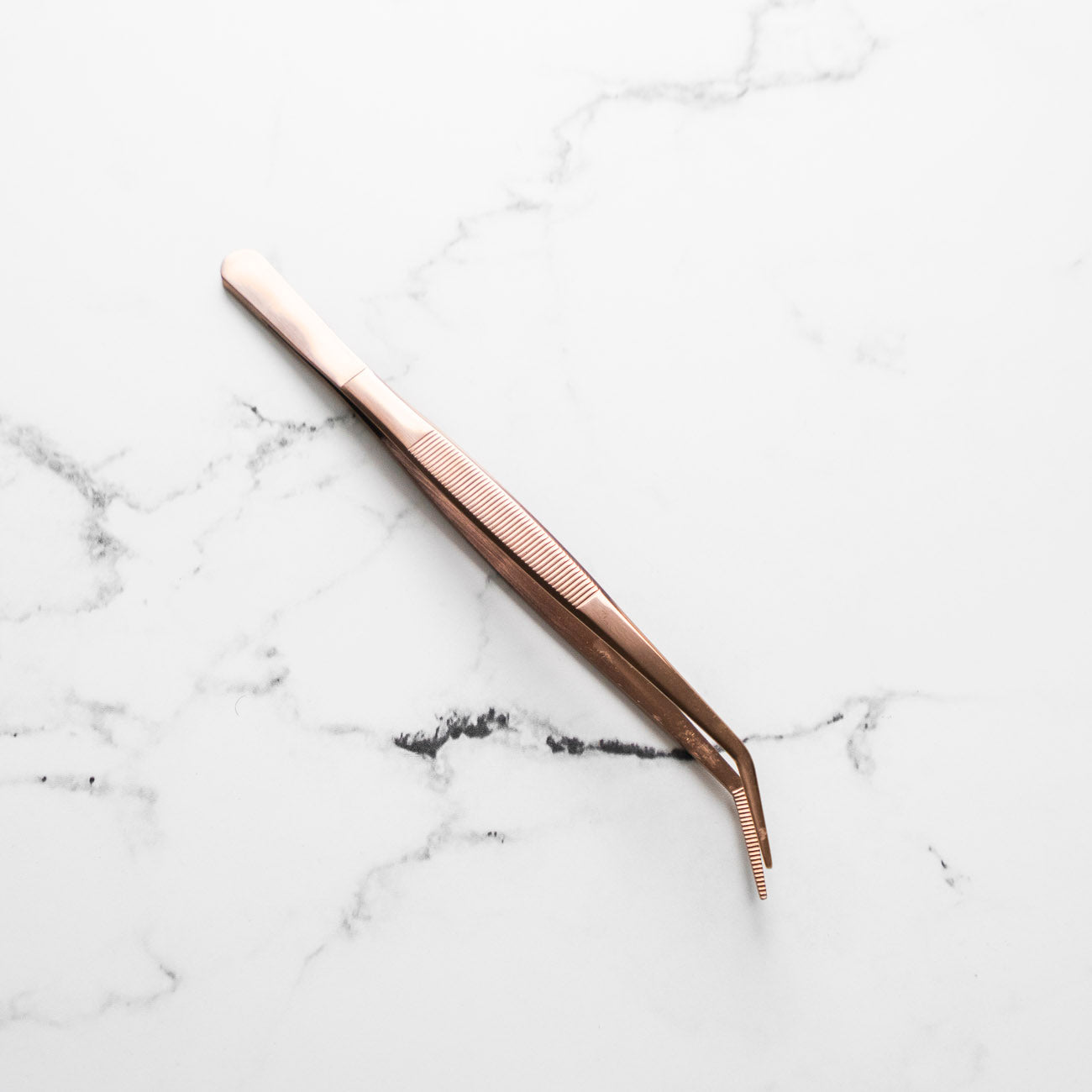 Curved Tip Plating Tweezer 20cm - Rose Gold