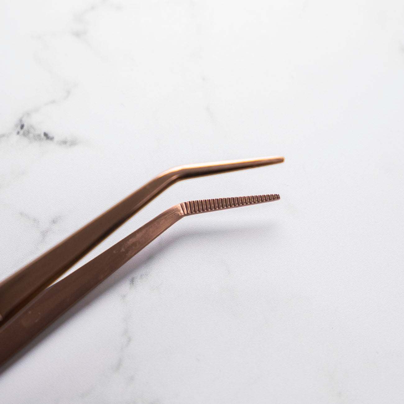 Curved Tip Plating Tweezer 20cm - Rose Gold