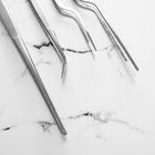 4pc Tweezer Bundle - Silver - angled view