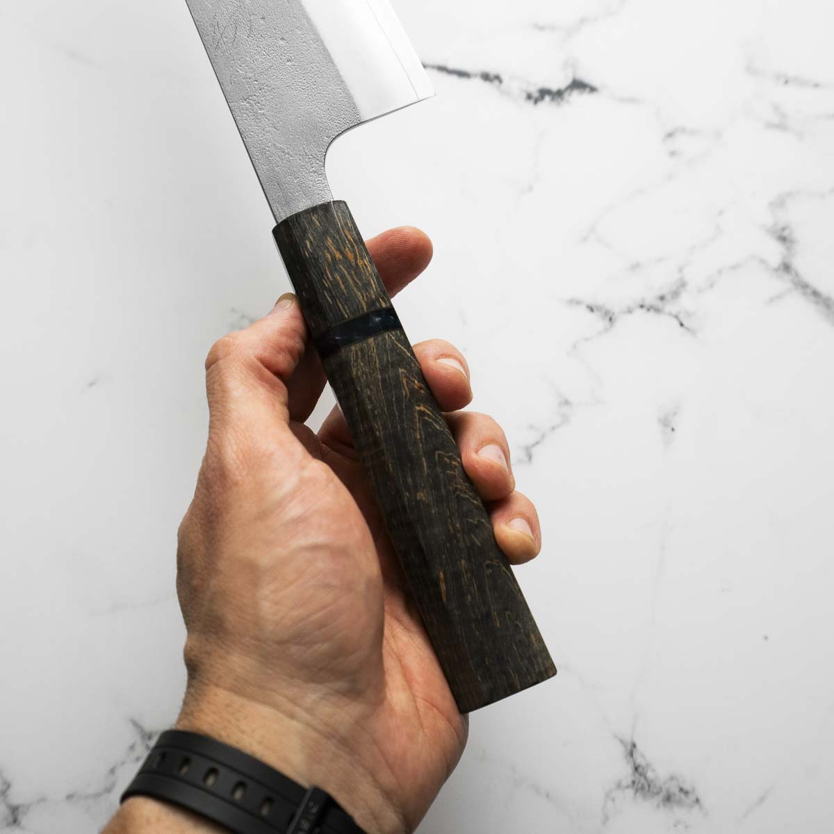 Yoshikane (Hatsukokoro) SKD Nashiji Extra Tall Gyuto 240mm - Dark Maple