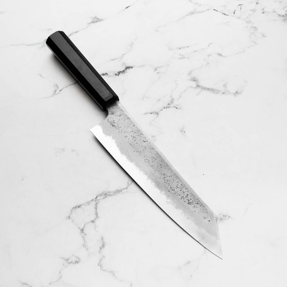 Hatsukokoro Ryusui (Unbranded) Blue 2 Damascus Kiritsuke Gyuto 240mm - Ebony