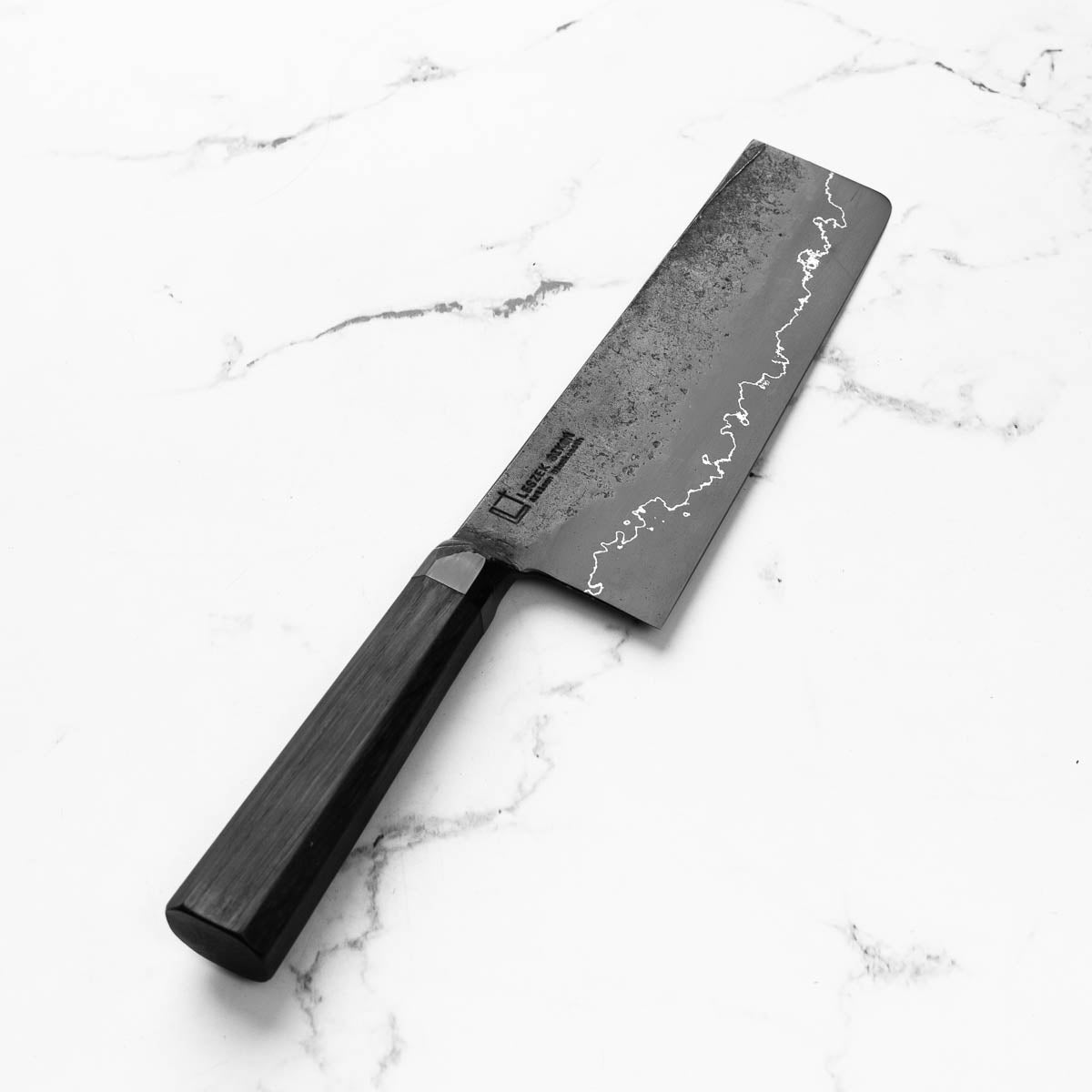 Leszek Sikoń San Mai Nakiri 175mm - angled view