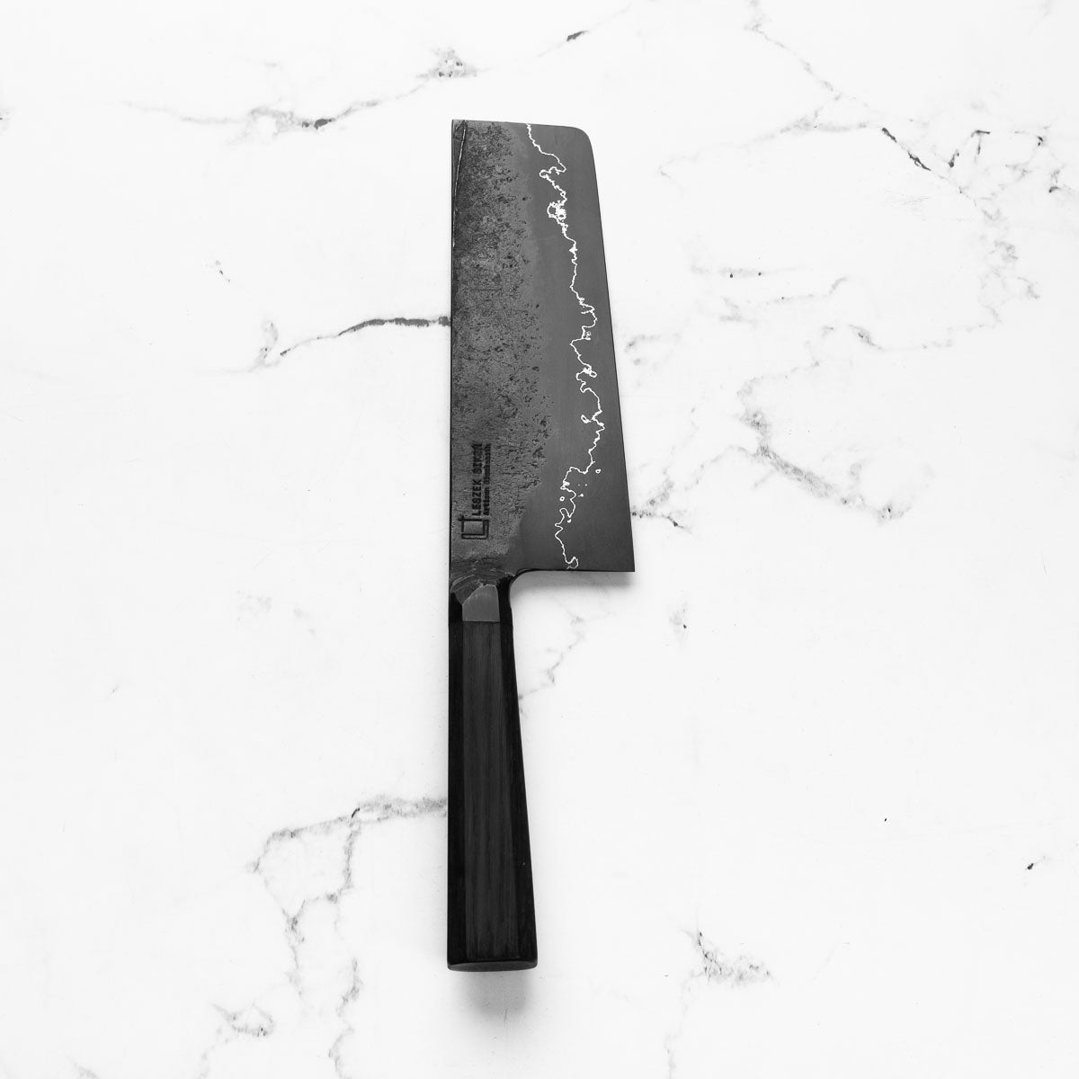 Leszek Sikoń San Mai Nakiri 175mm - blade detail