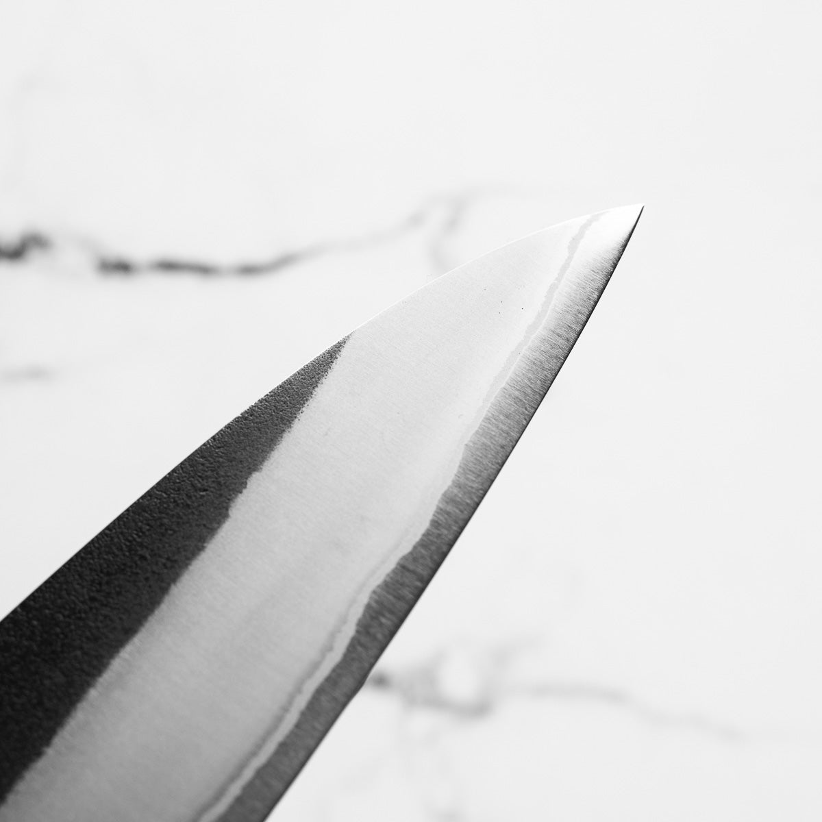 Yoshikane (Hatsukokoro) White 2 Kurouchi Nashiji Stainless Clad Gyuto 240mm - Bubinga