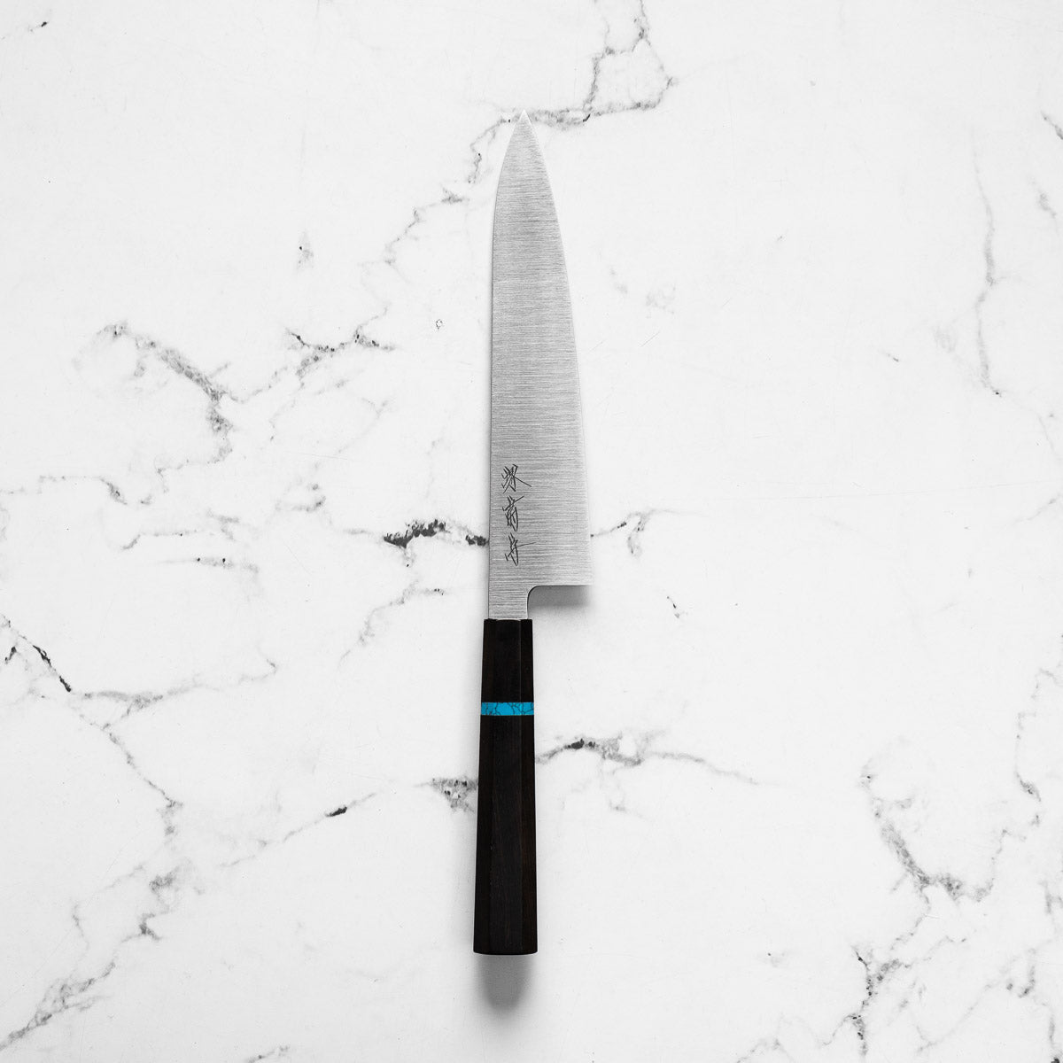 Sakai Kikumori White 2 Gyuto 210mm - Ebony Turquoise