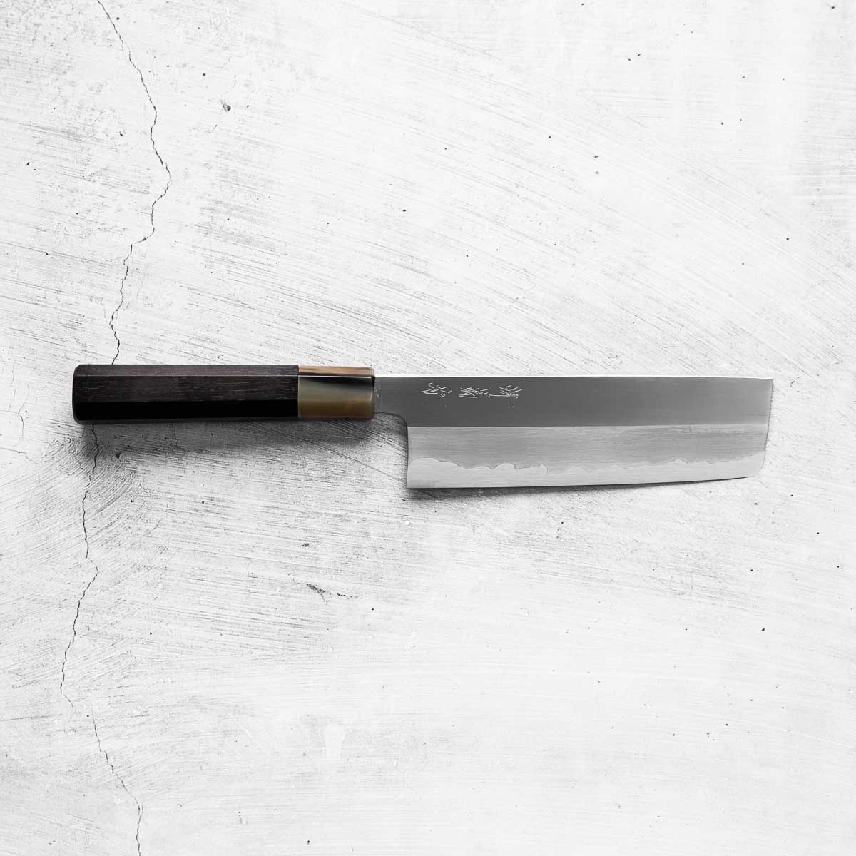 Nakagawa x Sakai Kikumori White 1 SS Clad Nakiri 180mm