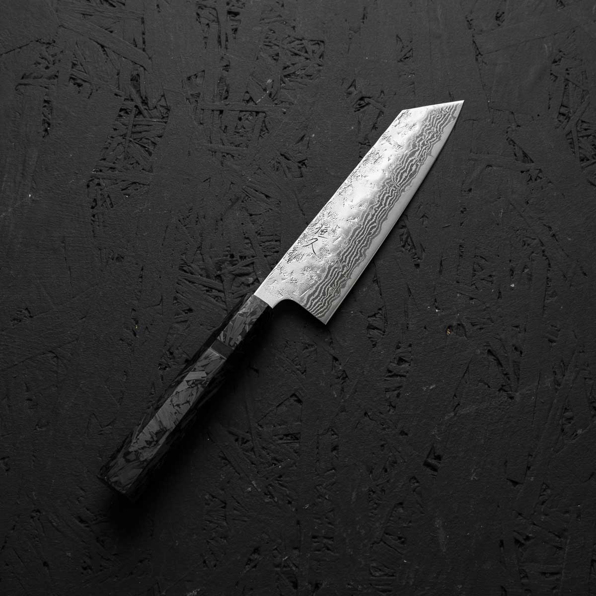Tsunehisa Swedish Stainless Washiji Bunka 165mm - Dark Carbon Fibre