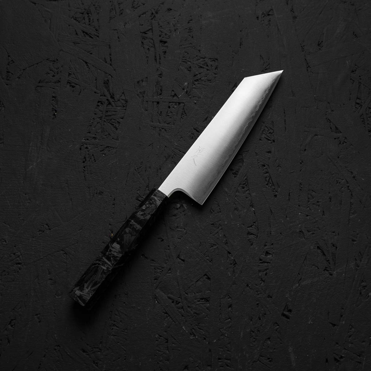 Tsunehisa Migaki Blue Super Bunka 170mm - Dark Carbon Fibre