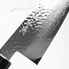 Touroku Sakai Kagayaki VG10 Damascus Tsuchime Santoku 170mm