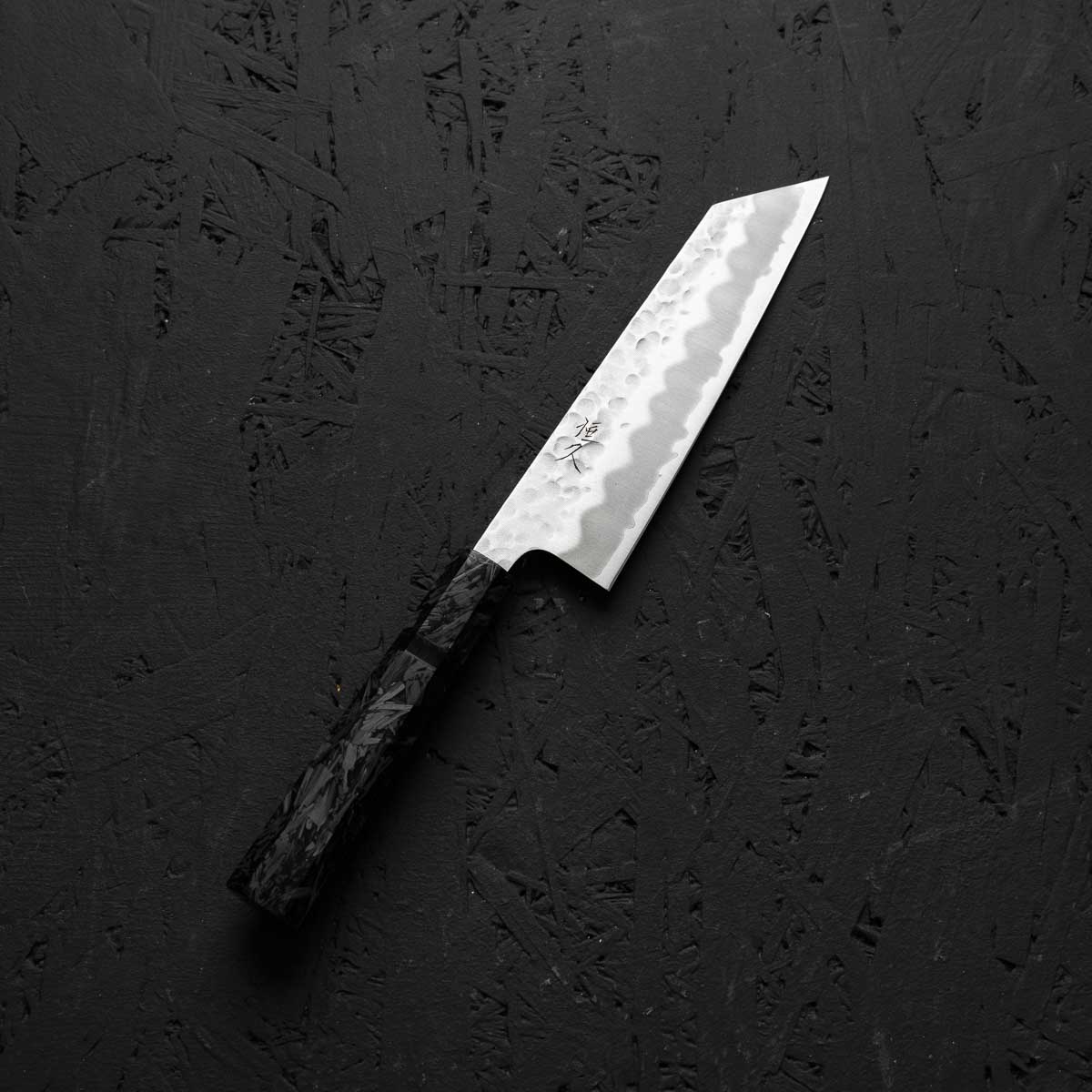 Tsunehisa White 2 Stainless Clad Tsuchime Bunka 165mm - Dark Carbon Fibre