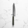Touroku Sakai Kagayaki VG10 Damascus Tsuchime Gyuto 210mm