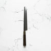 Sakai Kikumori "Kikuzuki Kuro" Kiritsuke Yanagiba 270mm - Persimmon - handle detail