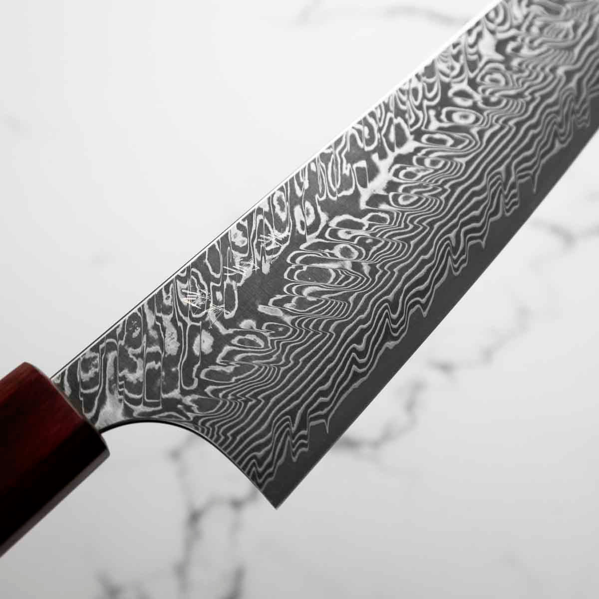 義実　加藤　sg2 菜切り165mm Yoshimi Kato SG2 Damascus Bunka 165mm – Chefs Edge - Handmade