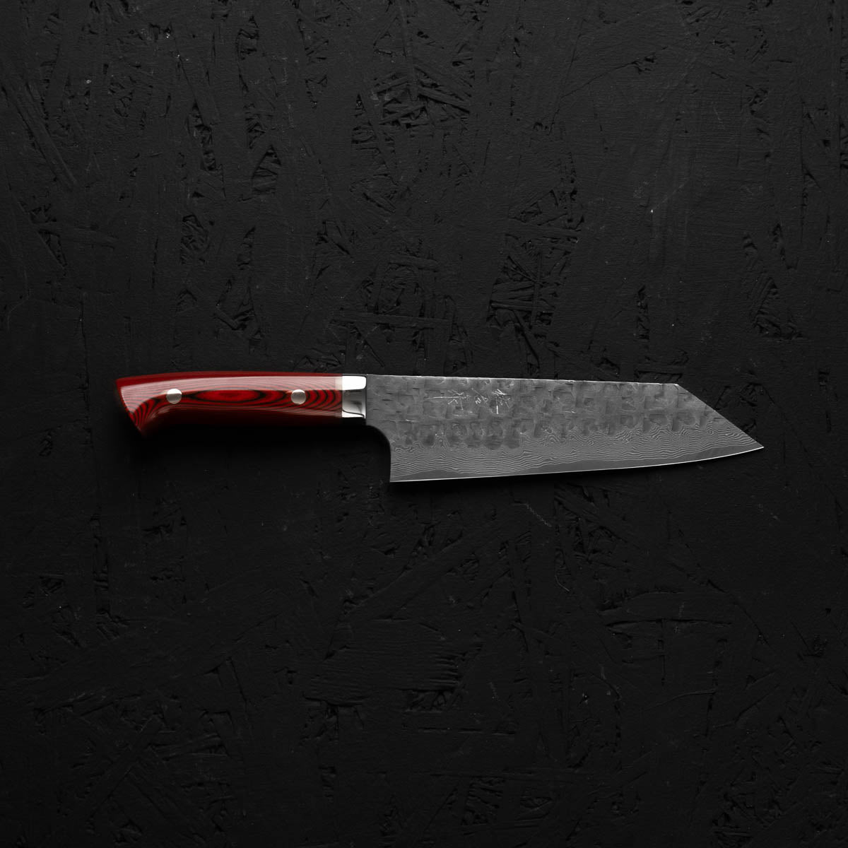 Takeshi Saji VG10 Forged Tsuchime Bunka - Red Weave