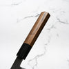 Mutsumi Hinoura Ajikataya White 2 Nakiri 165mm - Rosewood w/ Black Horn
