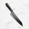 Hatsukokoro Ryuhyo Kurozome SG2 Damascus Kiritsuke Gyuto 210mm -  Persimmon