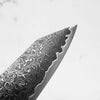 Hatsukokoro Ryuhyo Kurozome SG2 Damascus Kiritsuke Gyuto 210mm -  Persimmon