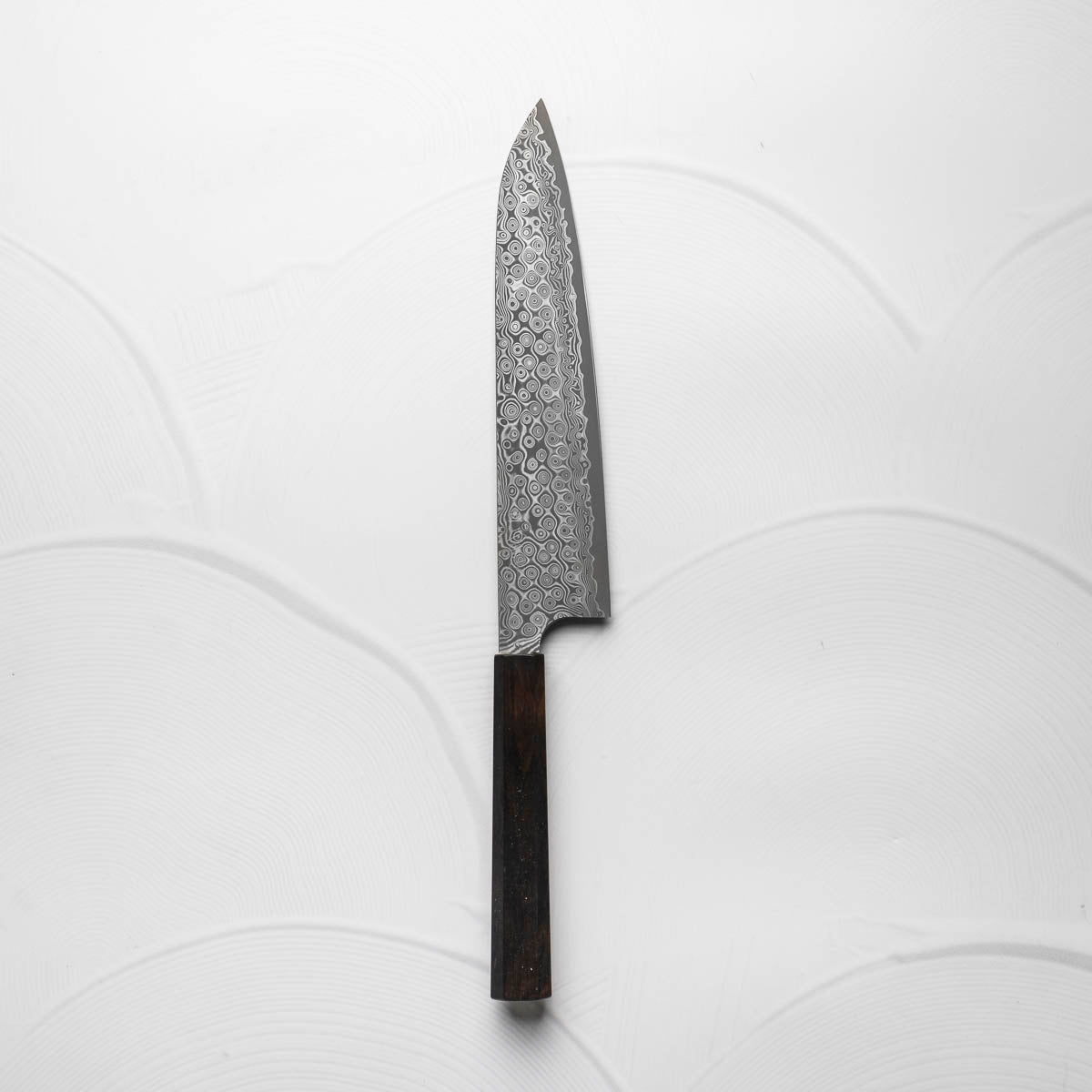 Nigara Hamono SG2 Raindrop Damascus Gyuto 240mm - Ebony