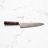 Hatsukokoro Kujaku V-Toku 2 Rainbow Damascus Gyuto 210mm - Sandalwood