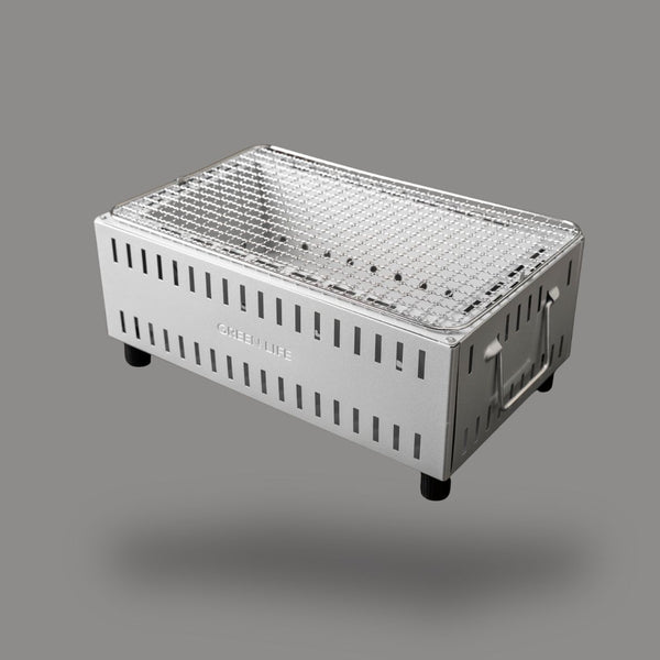 Green Life Tabletop BBQ Grill - Silver – Chefs Edge - Handmade